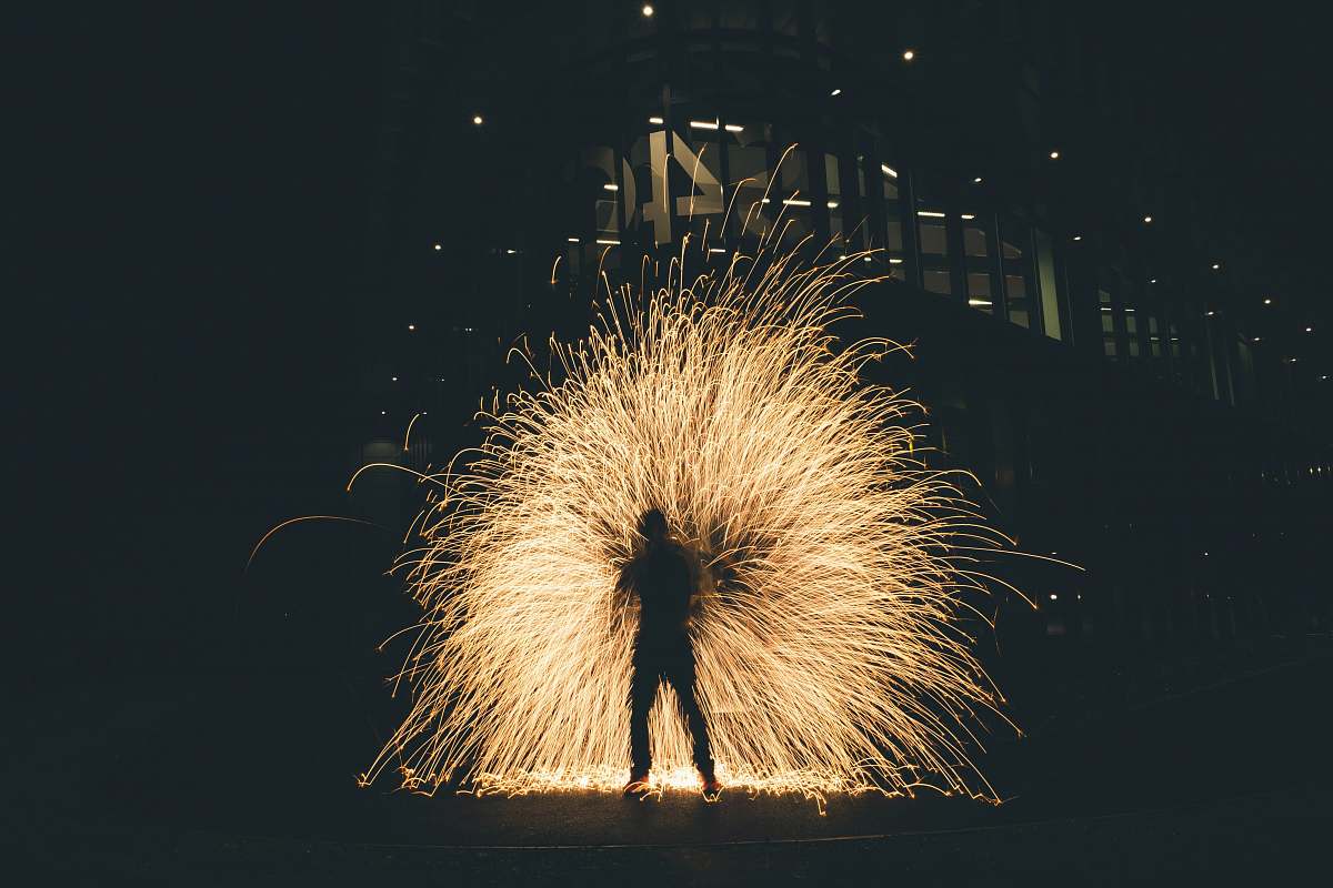 nature time lapse photography of fireworks outdoors