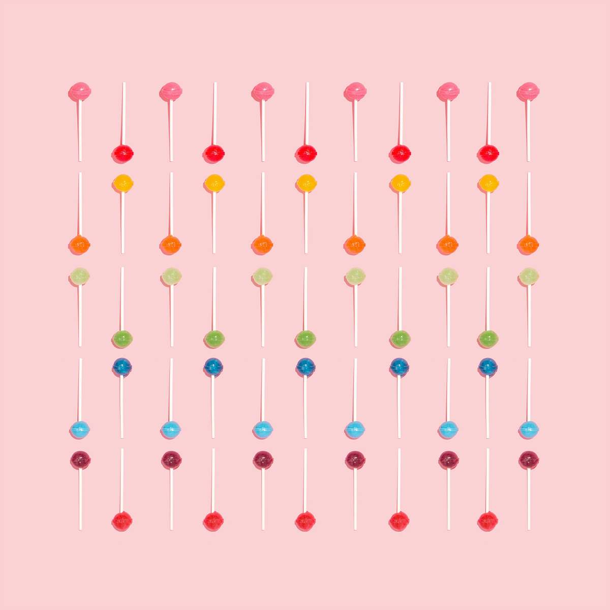 pink bunch of lollipops candy