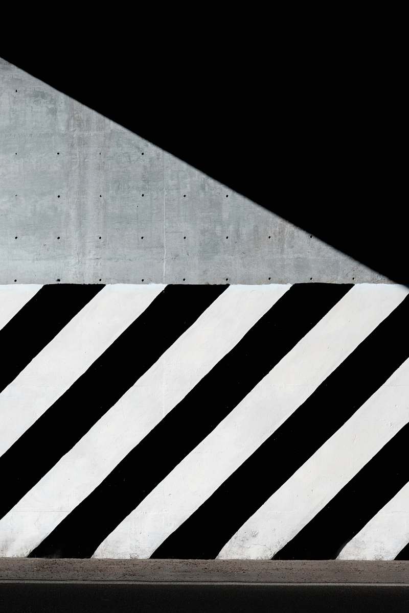 pattern white and black diagonal striped paint on wall abstract