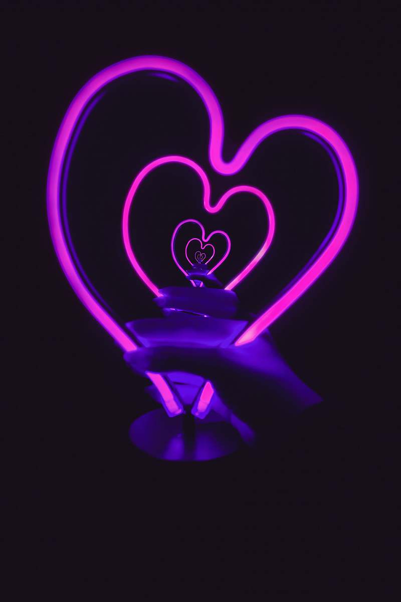 toronto turned on pink heart 3D lamp canada