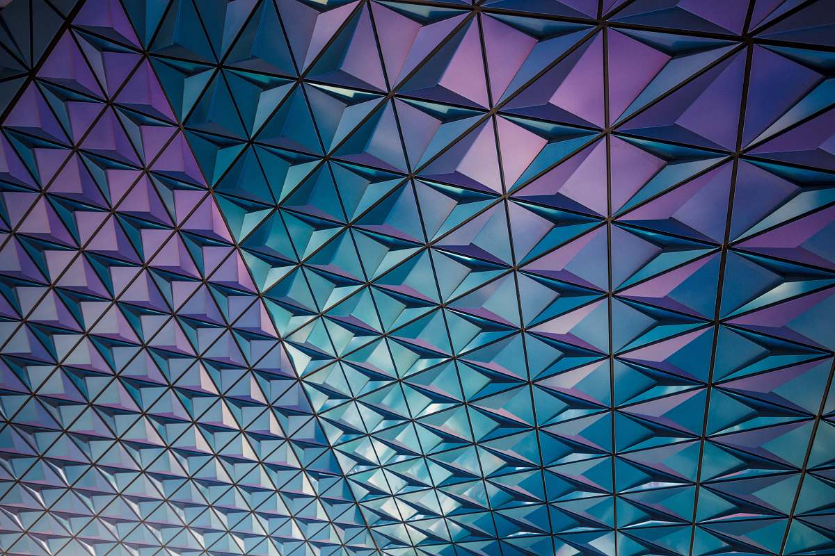 background teal and pink artwork pattern