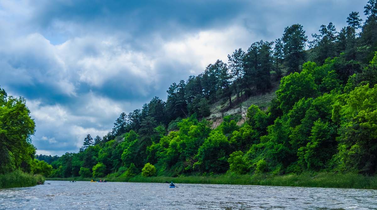 outdoors blue boat in river nature