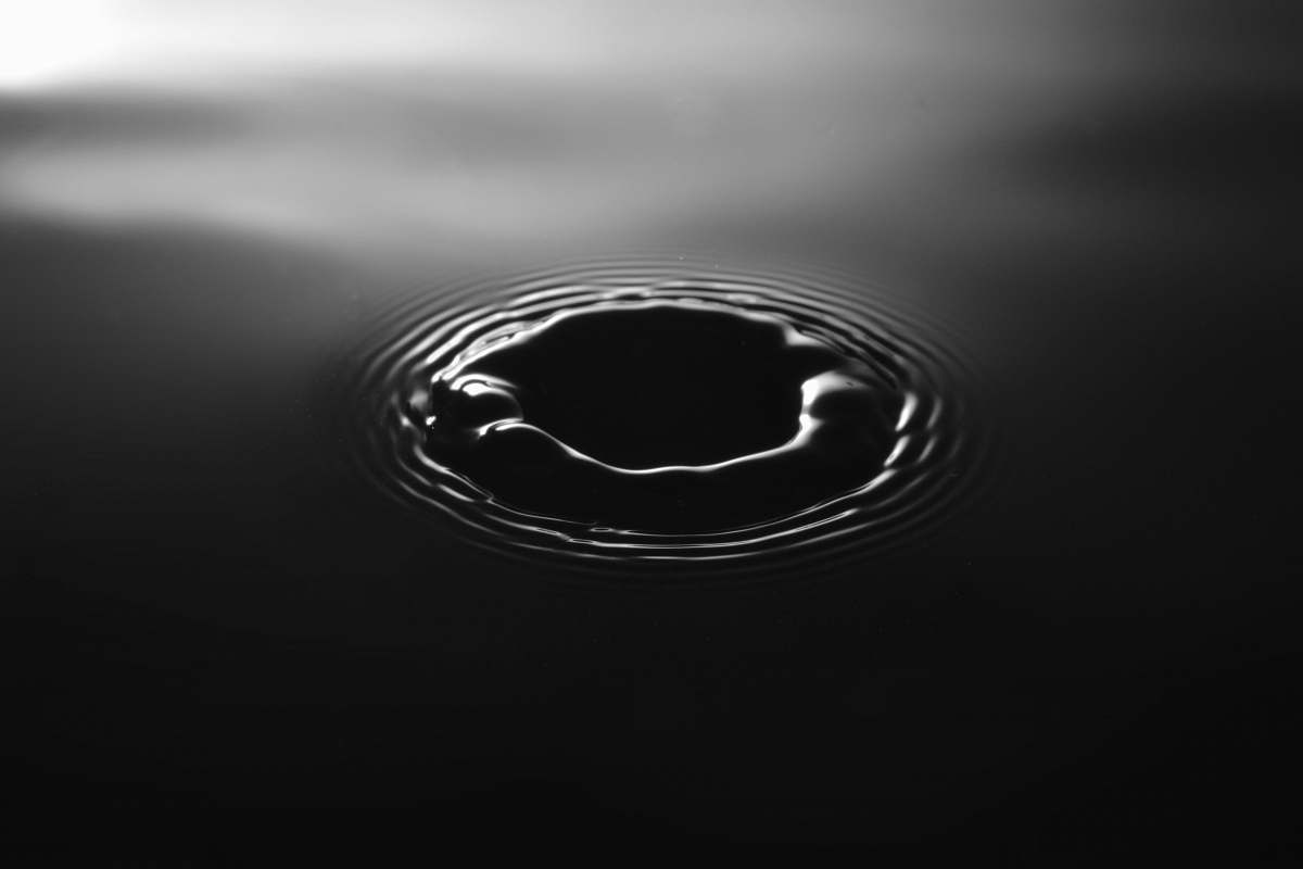 black-and-white grayscale water drop water