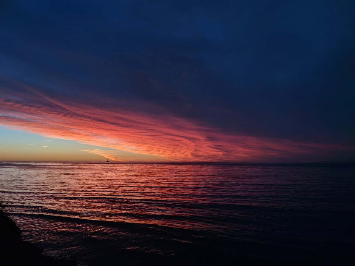 nature body of water during sunset sunset