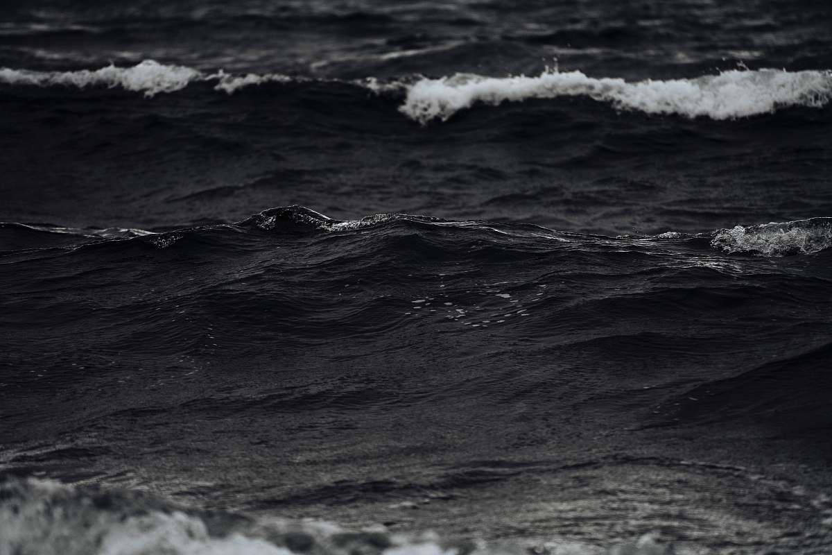 Ocean Grayscale Photo Of Ocean Waves Sea Image Free Photo