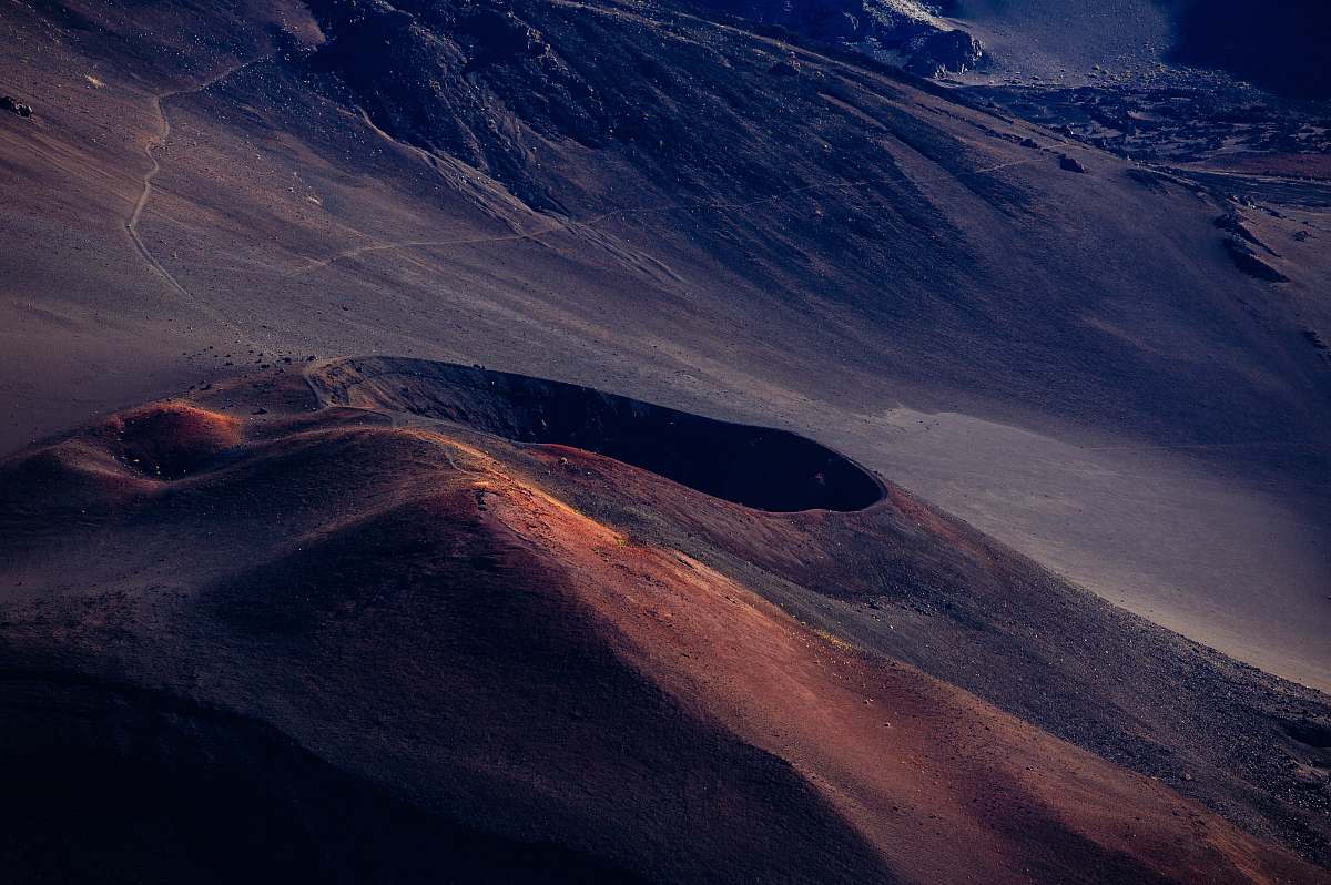 landscape aerial view of mountain mountain