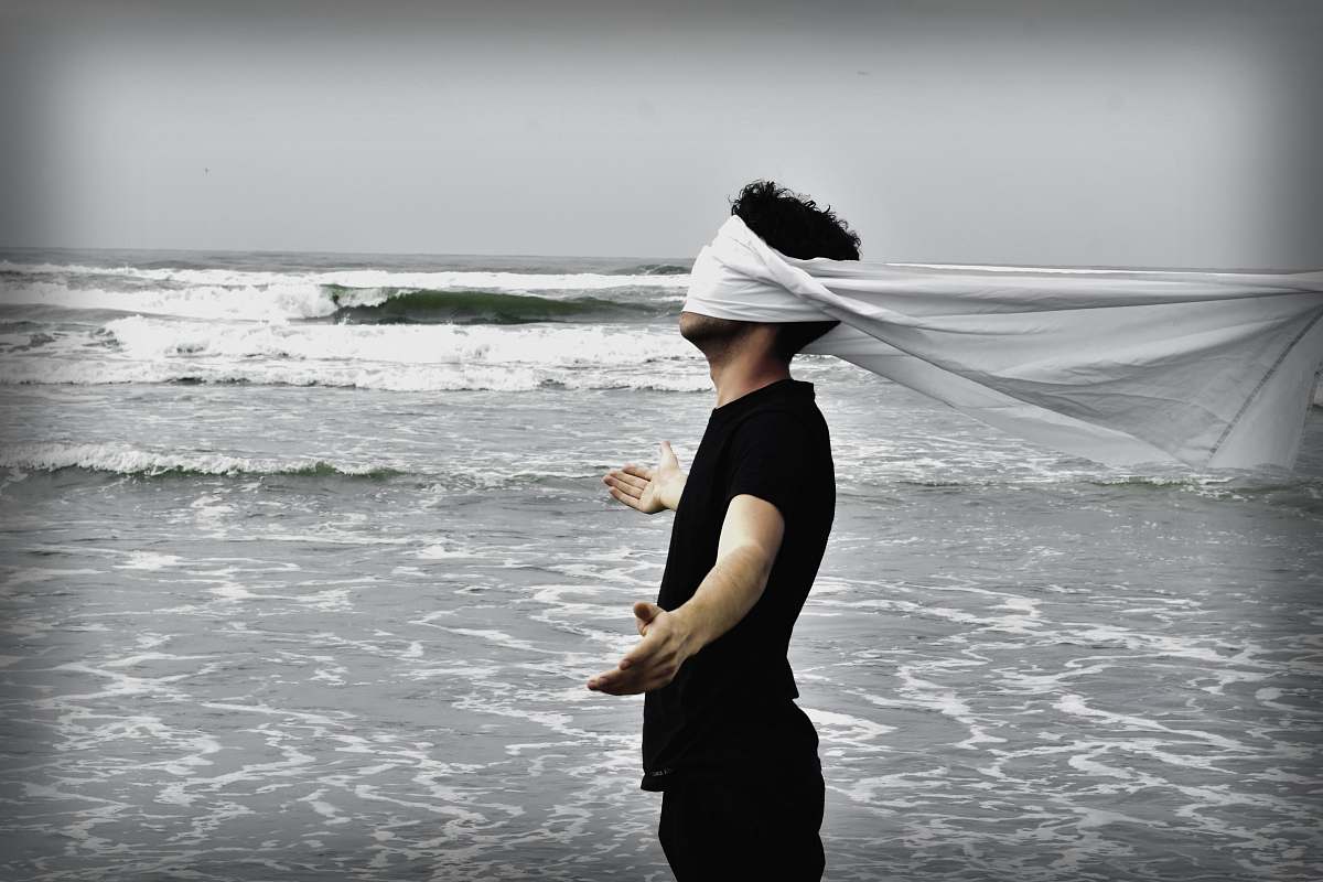 Clothing Man Standing On Seashore During Daytime Sea Image Free Stock Photo