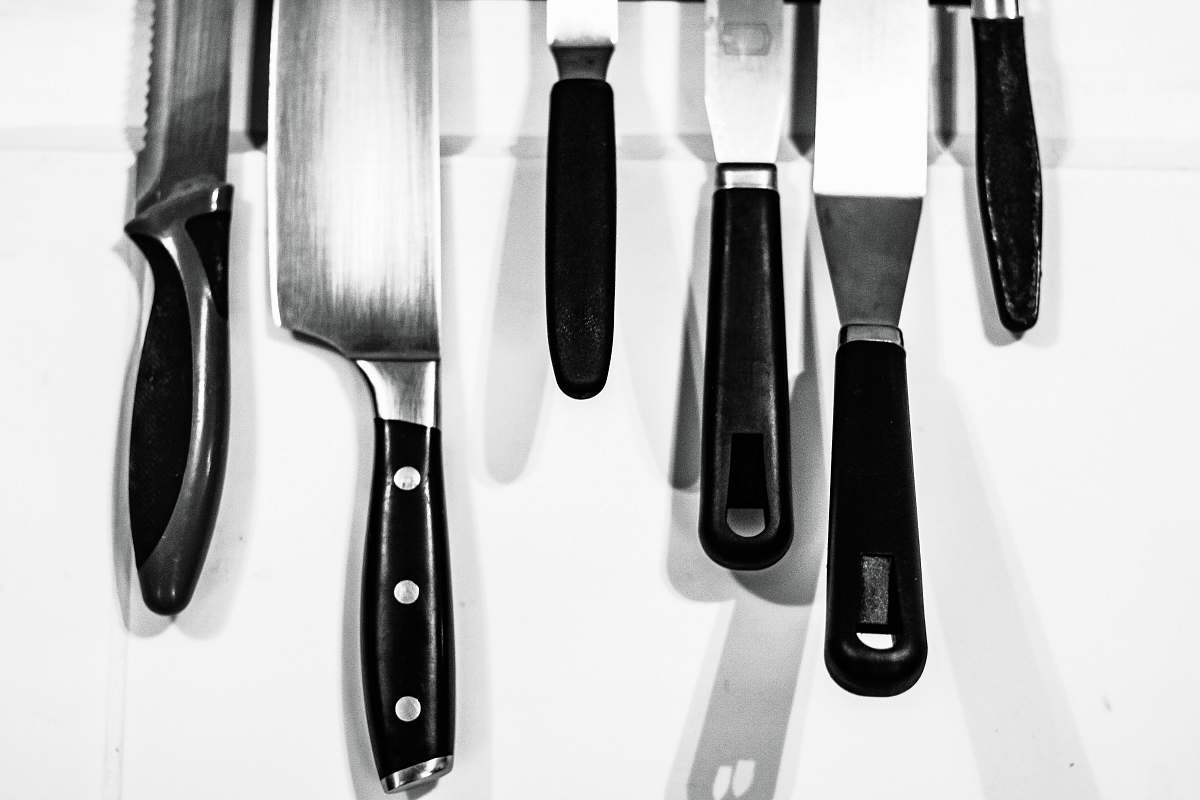 fork black knife lot cutlery
