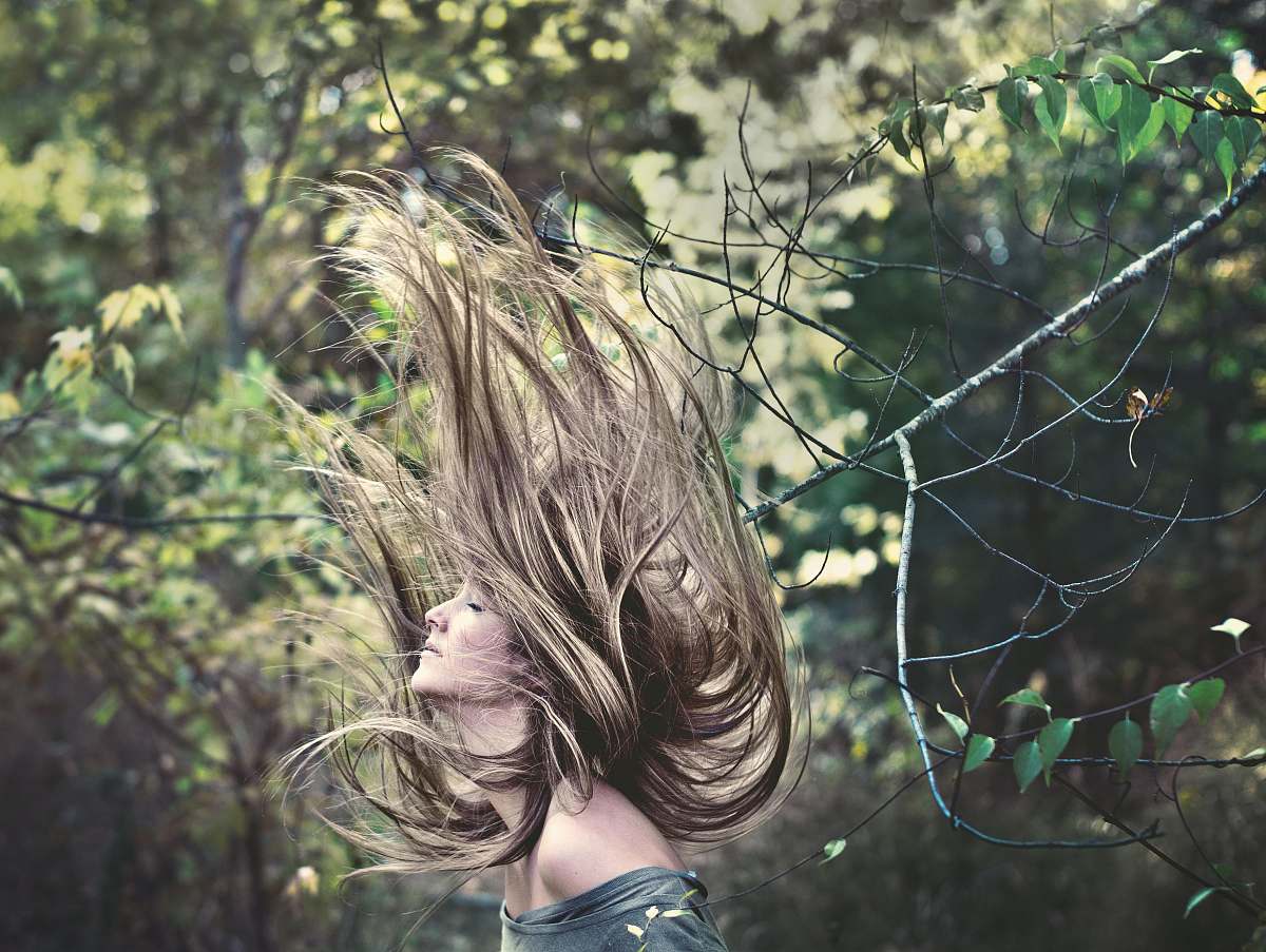woman woman photo inside the forest freedom