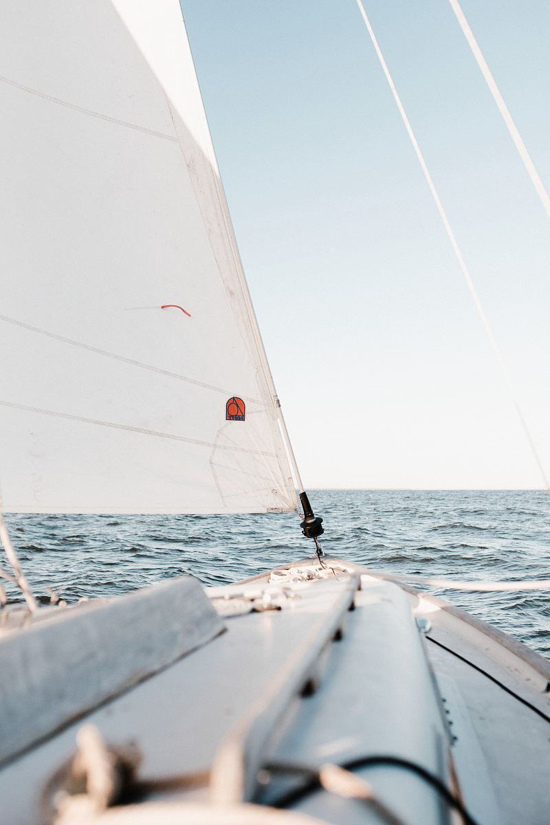 person sailing on ocean