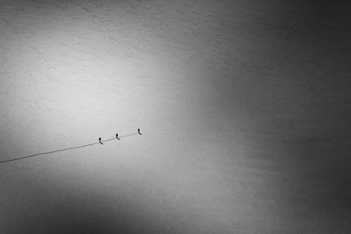 grey  aiguille du midi