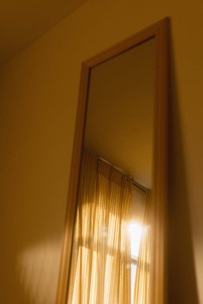 floor brown framed leaning mirror rio de janeiro