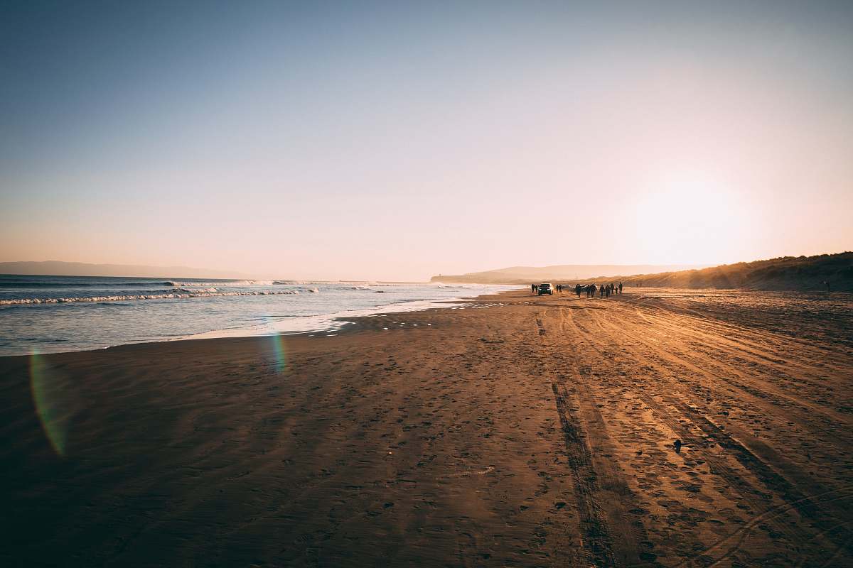 ocean scenery of seashore beach