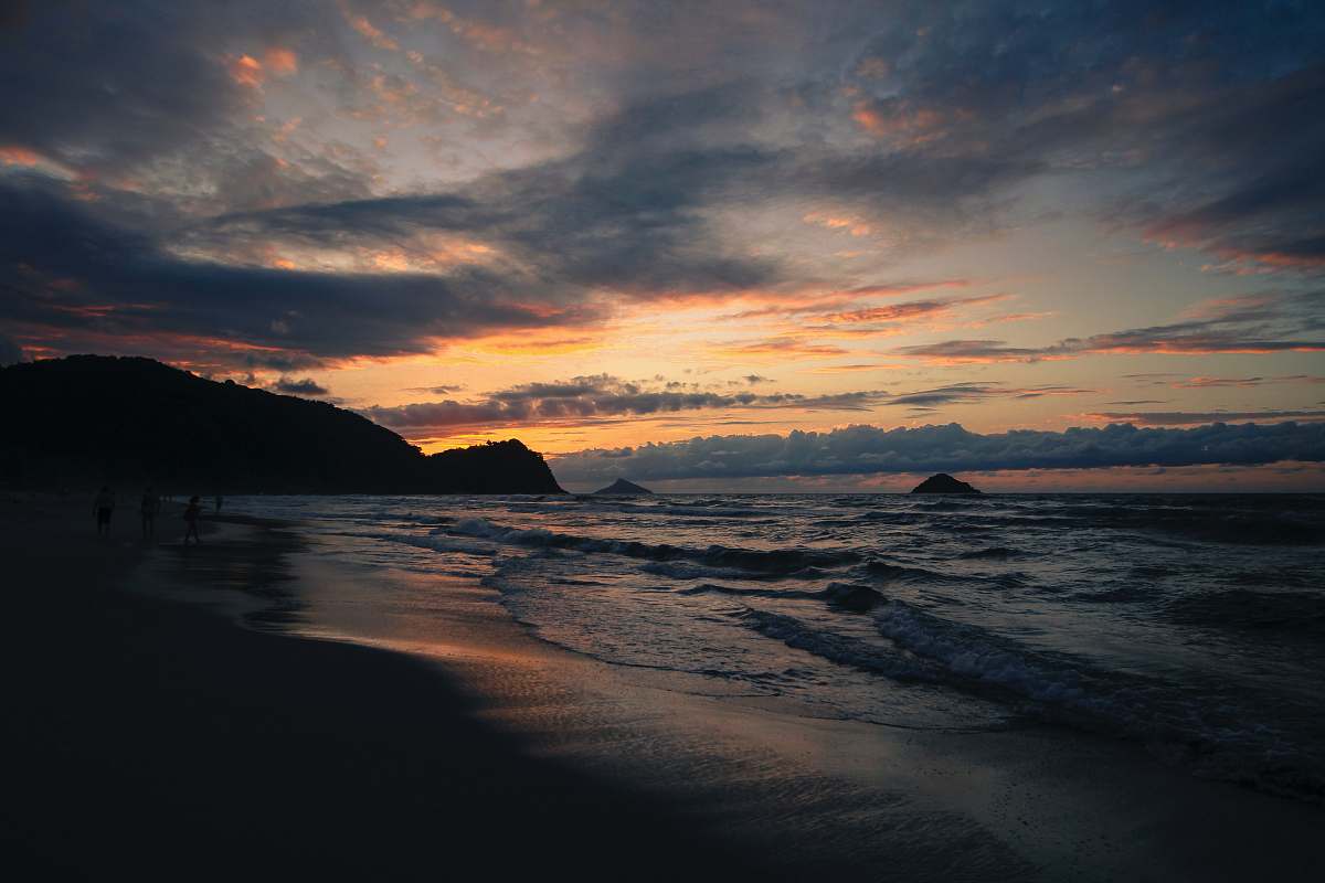 nature landscape photography of seashore during golden hour sunset