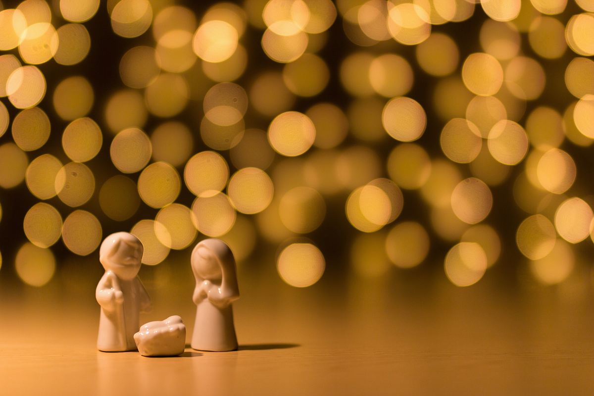 shallow focus photo of the Nativity figurine