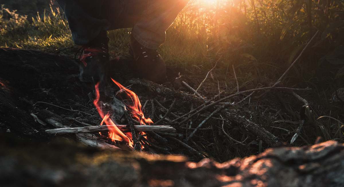flame time lapse photography of burning branches bonfire