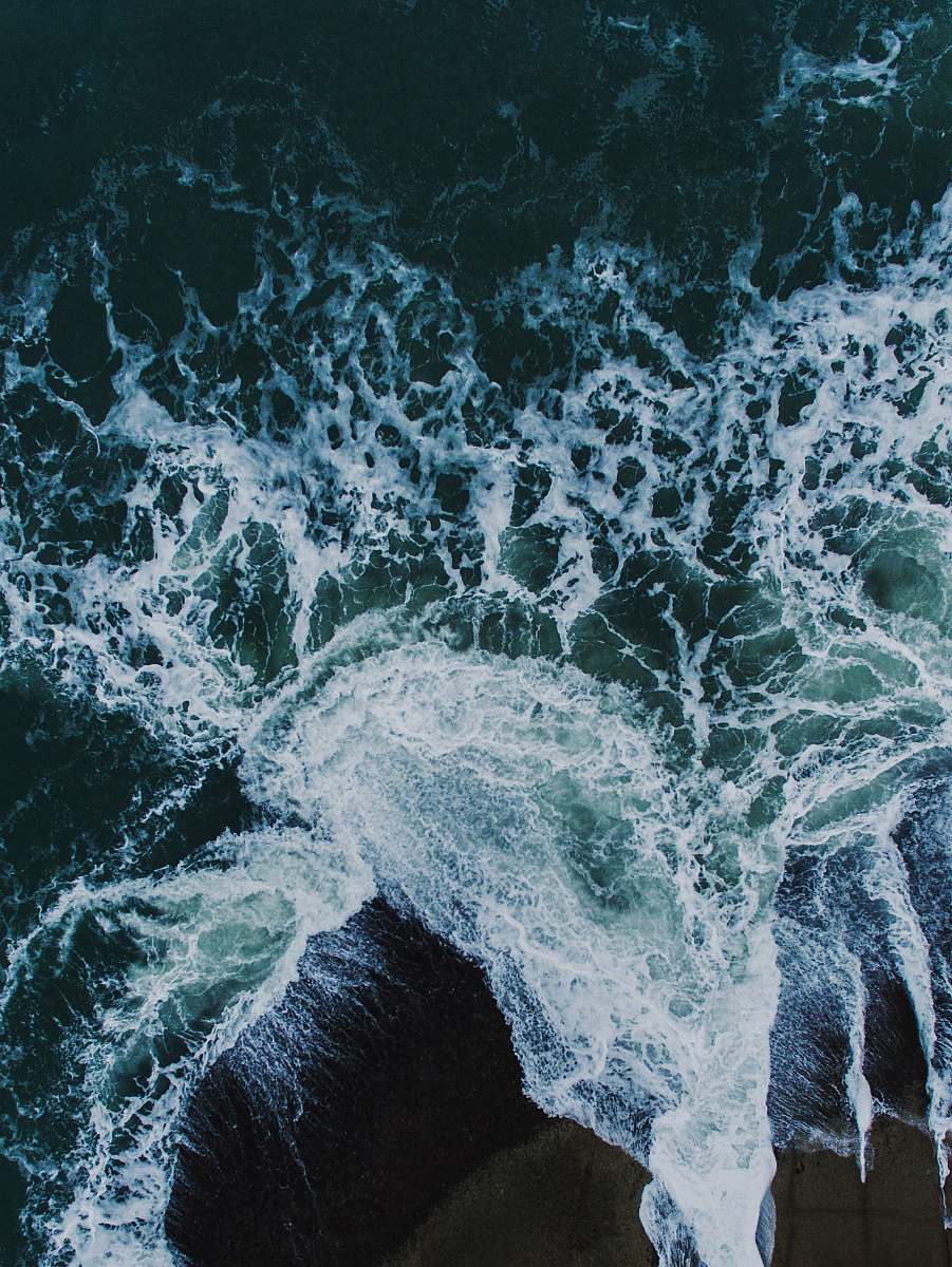 brazil aerial photography of seawaves at daytime ocean