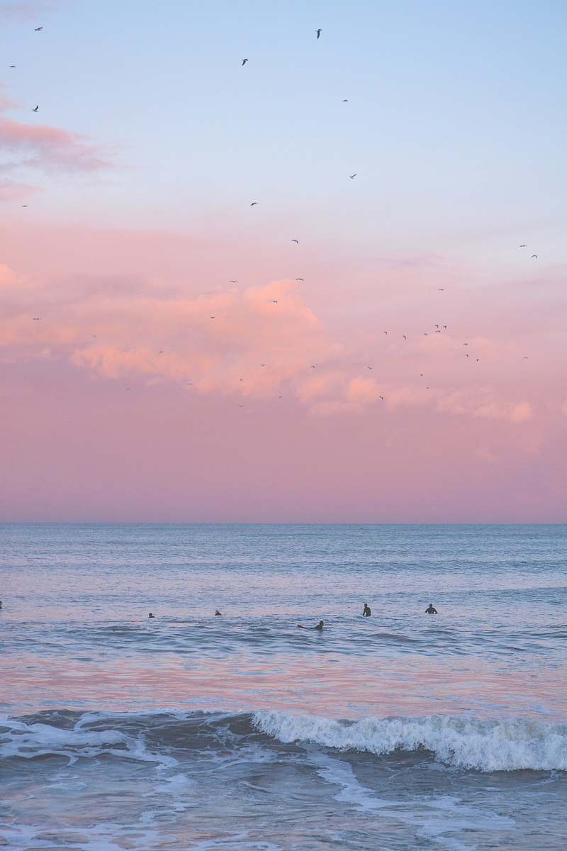 ocean people swimming at the beach sea