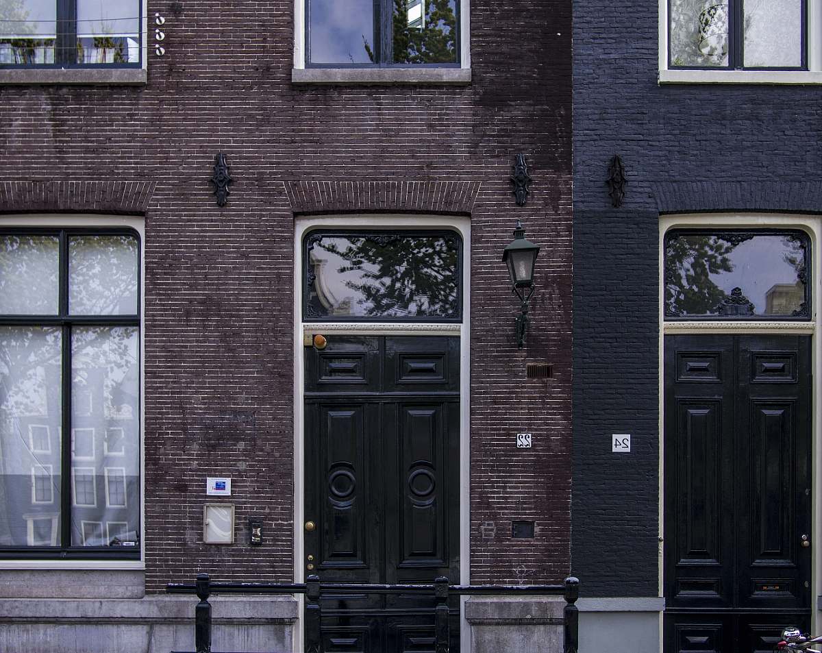 netherlands closed door building brick