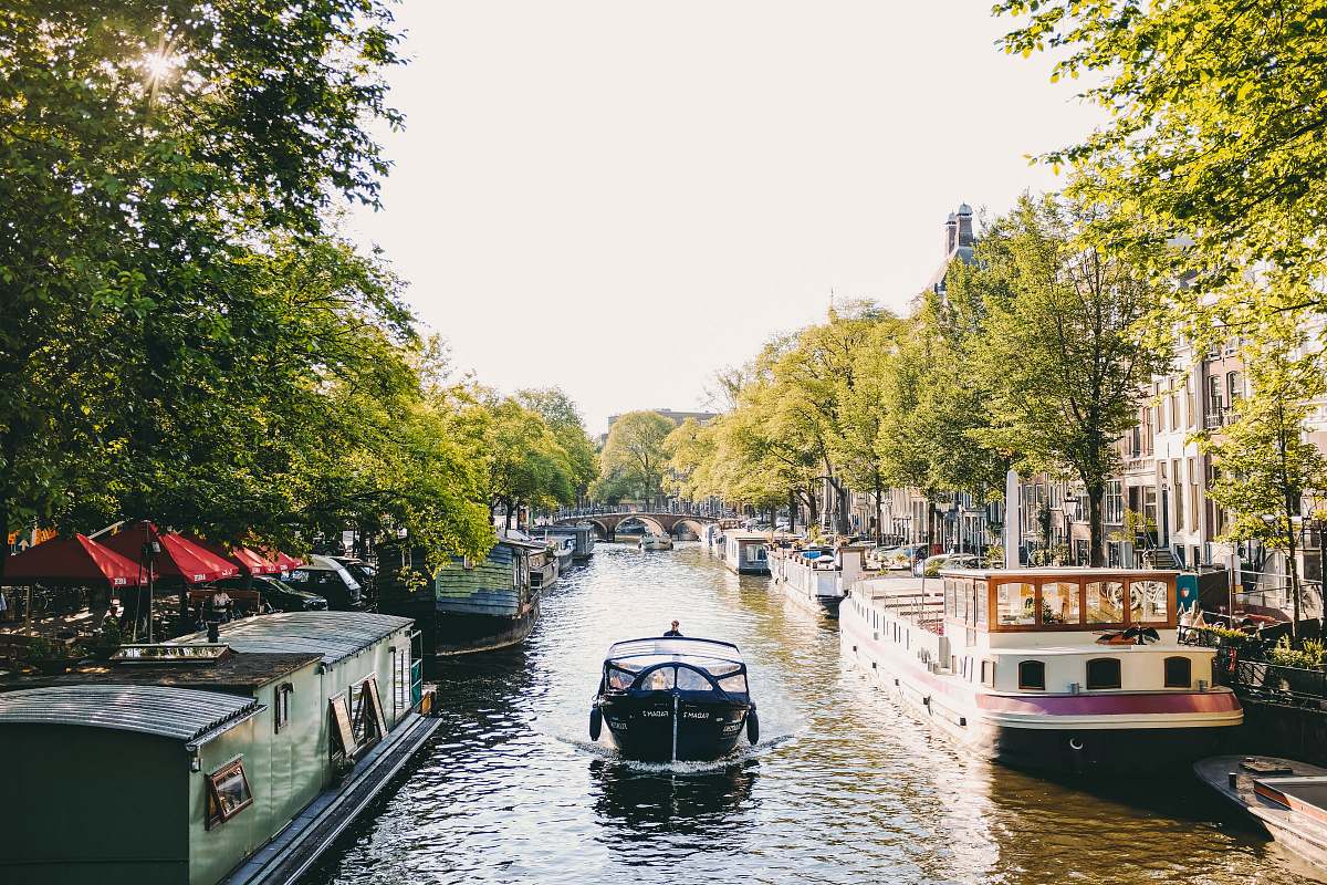 outdoors boat on river during daytime canal