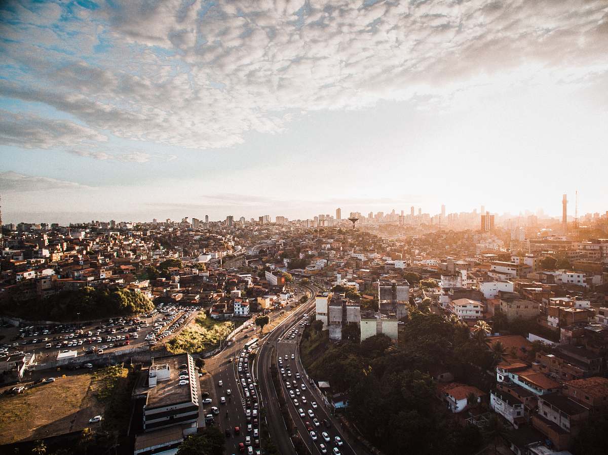 nature skyline aerial city view outdoors