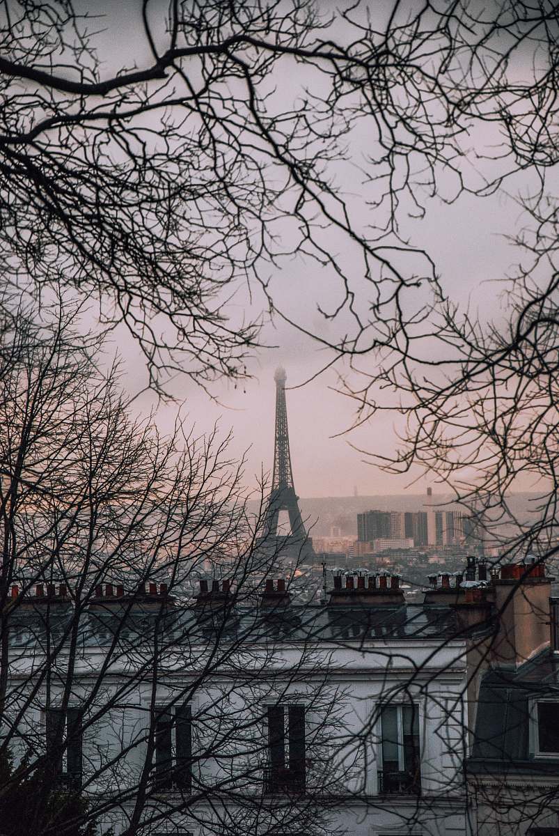 france Eiffel Tower, Paris photo grey