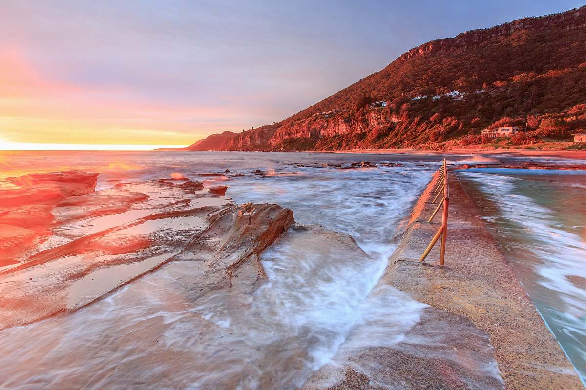coalcliff time lapse photography of seashore sunset
