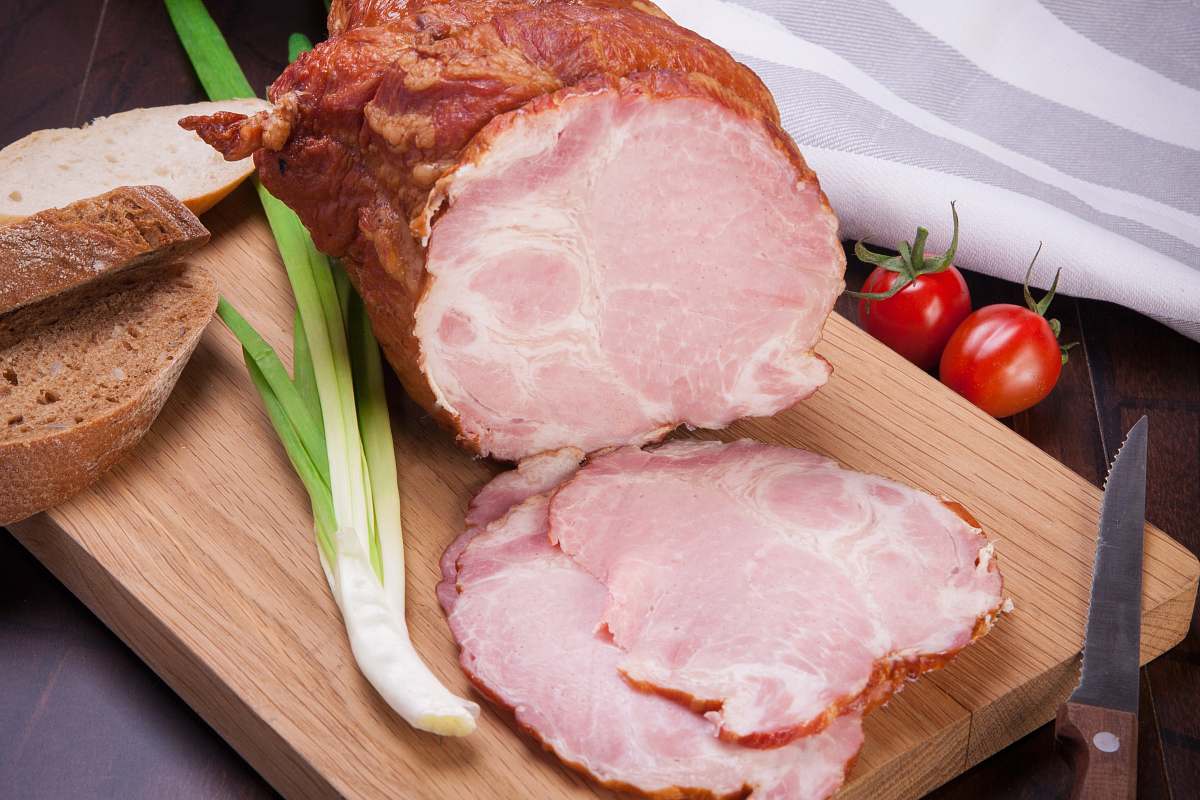 ham sliced ham cutted