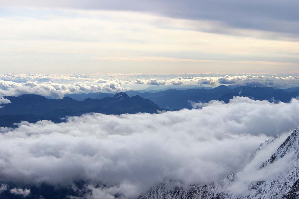 mountain white clouds cloud