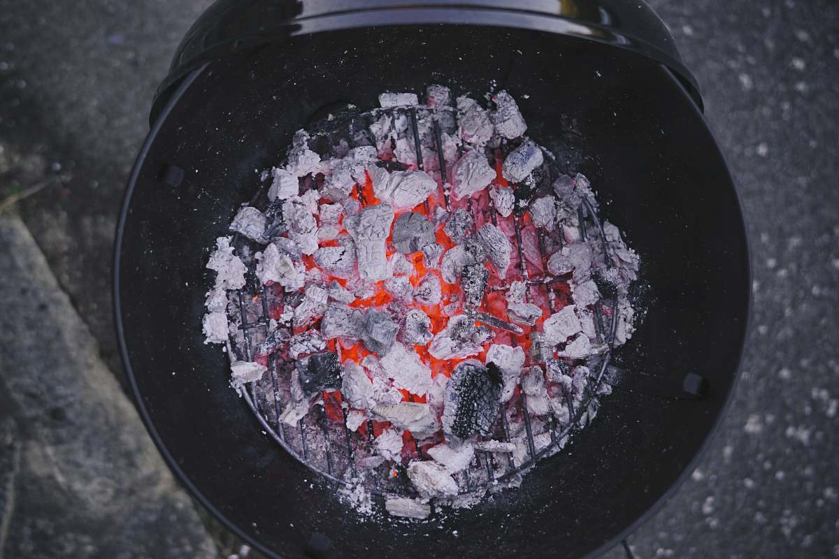 charcoal aerial view photography of burned charcoal ember