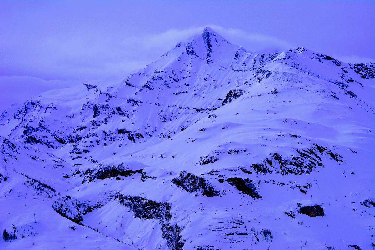 mountain snow-covered mountain snow