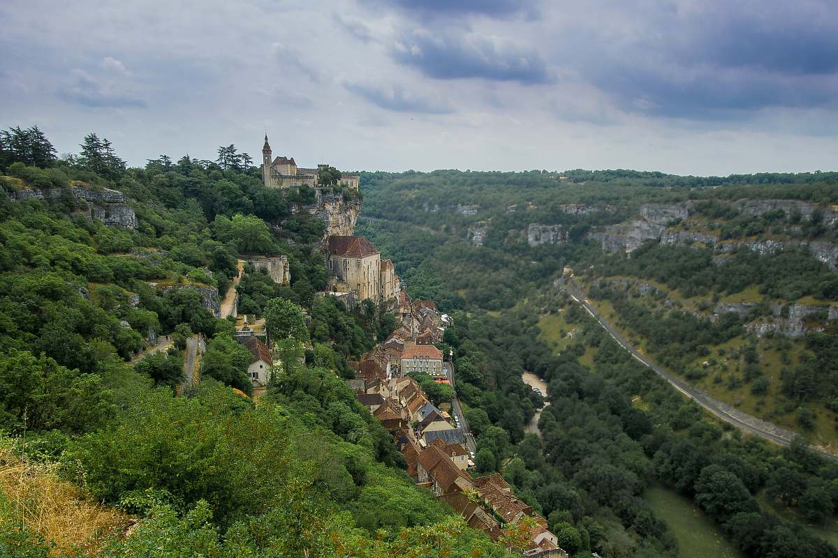 landscape buildings on mountain during day scenery