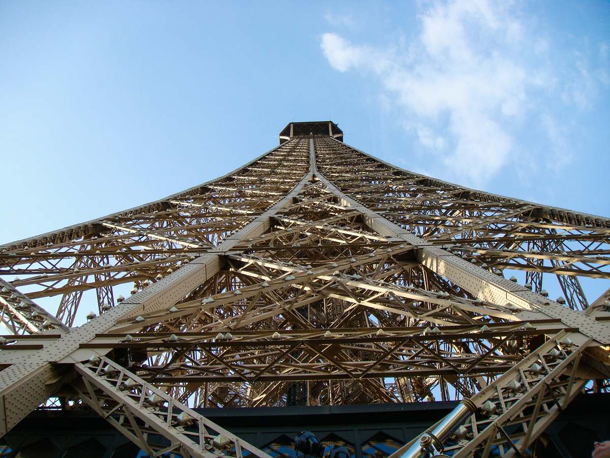france low angle photo of grey and brown metal tower tower