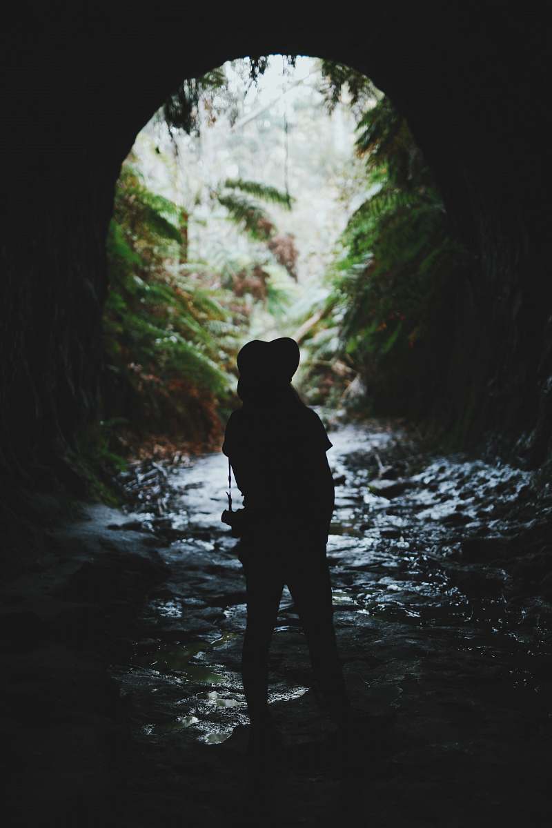 australia two person inside cave duirng daytime person