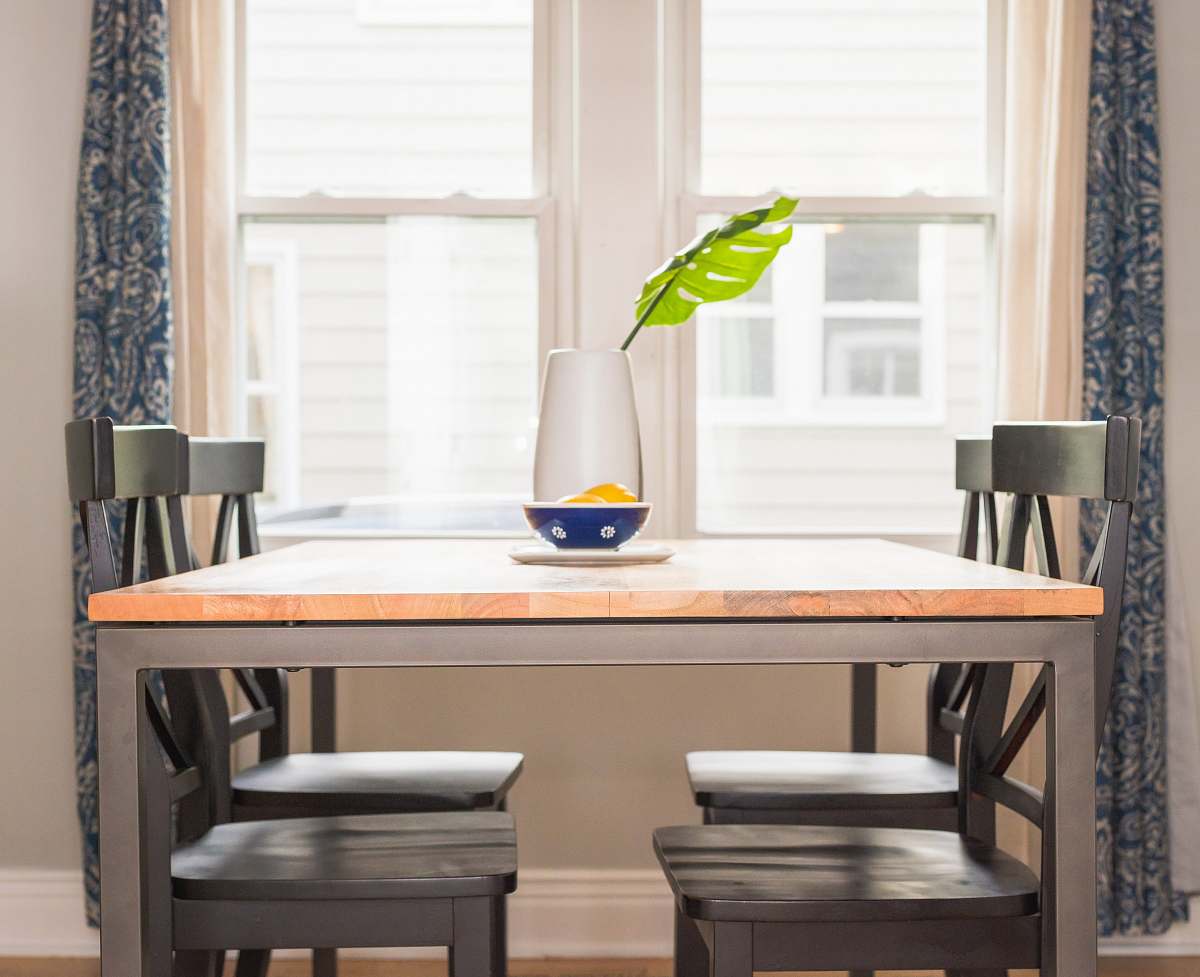 table brown dining table and four chairs dining table