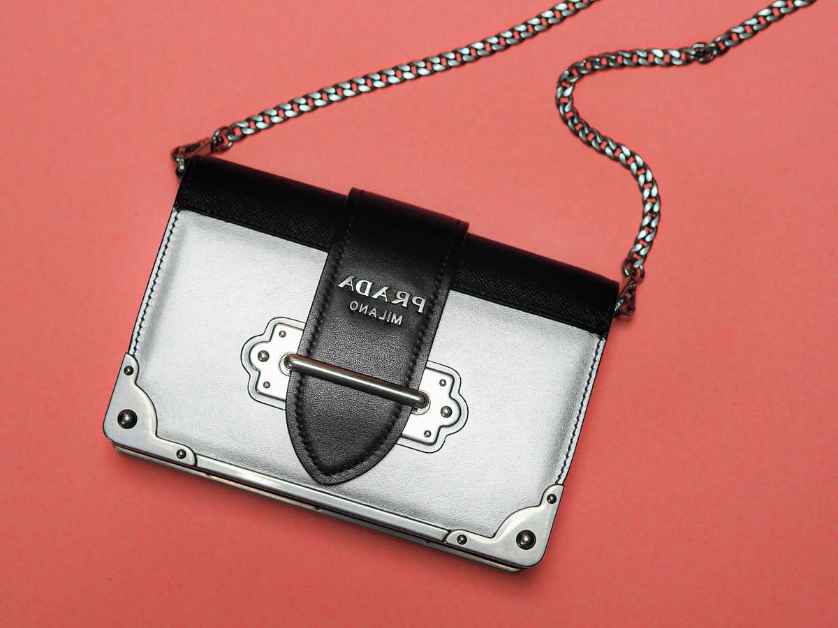 bag black and white leather case accessory