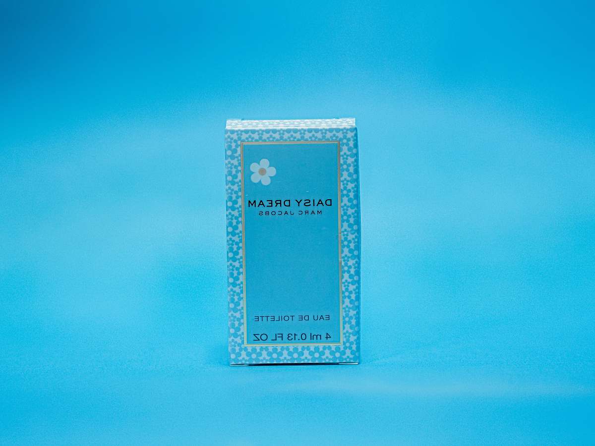 bottle pink and white floral card cosmetics