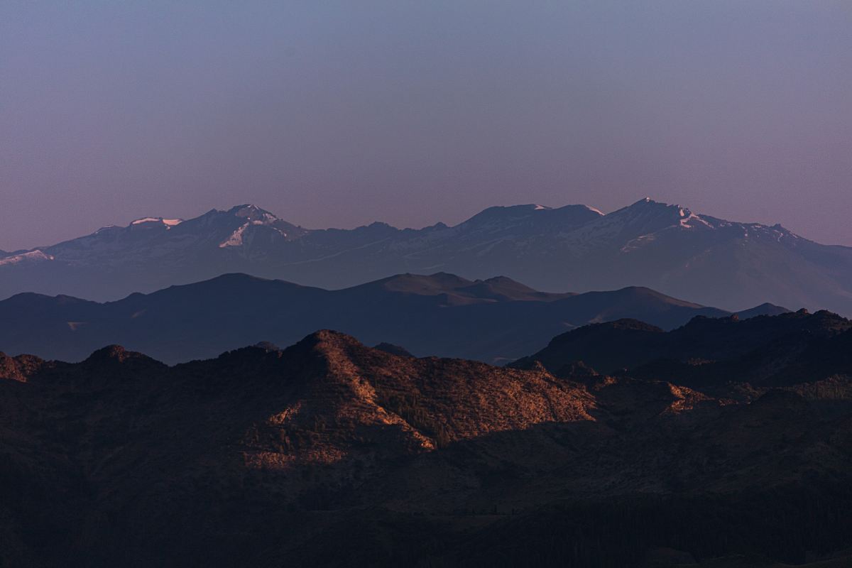 landscape photograph of mountain ranges