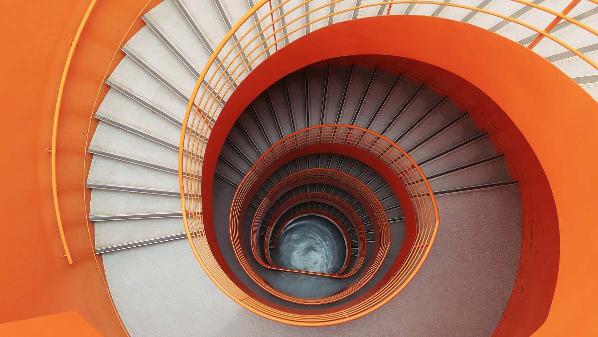 spiral empty spiral stairs on low-angle photograph orléans