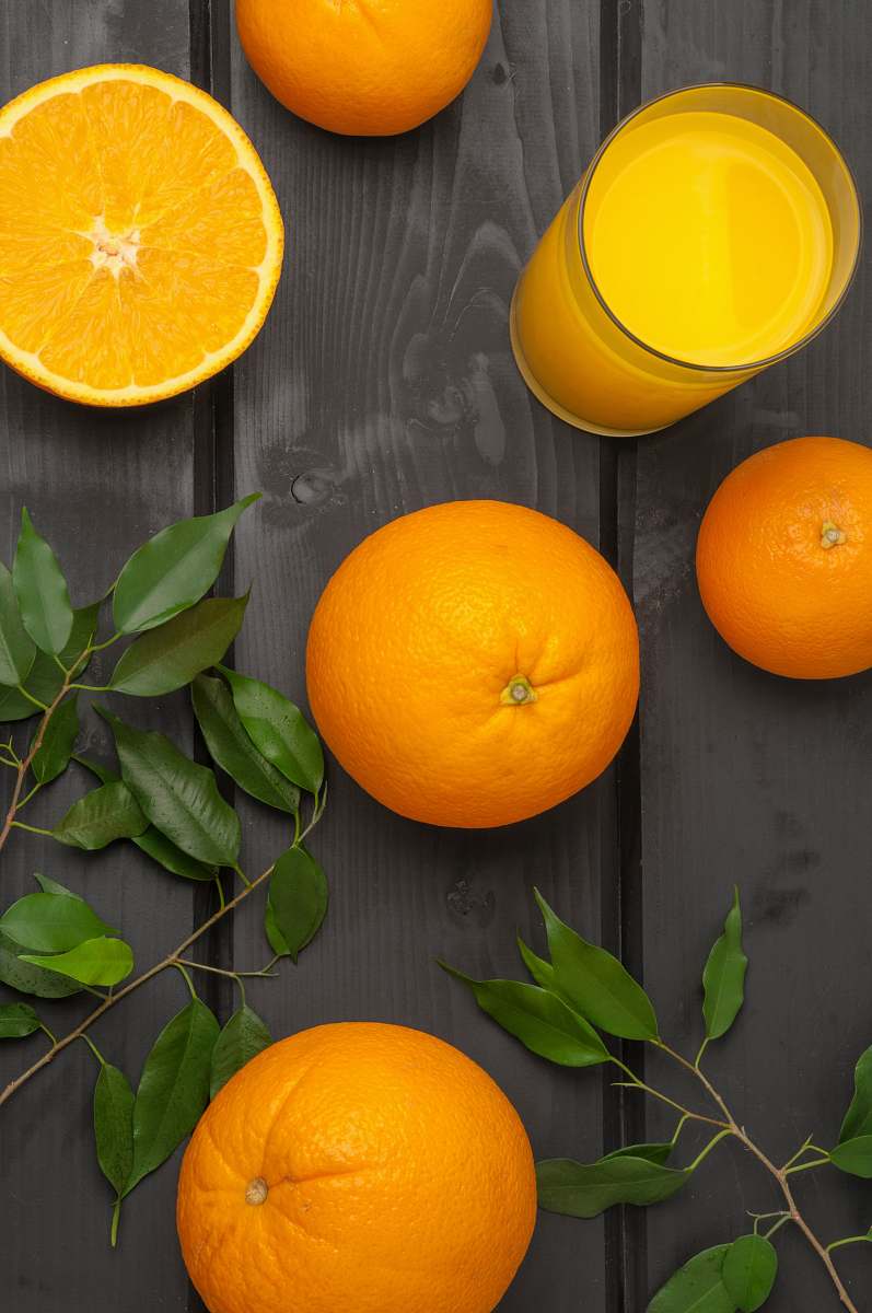 plant orange citrus fruits with juice produce