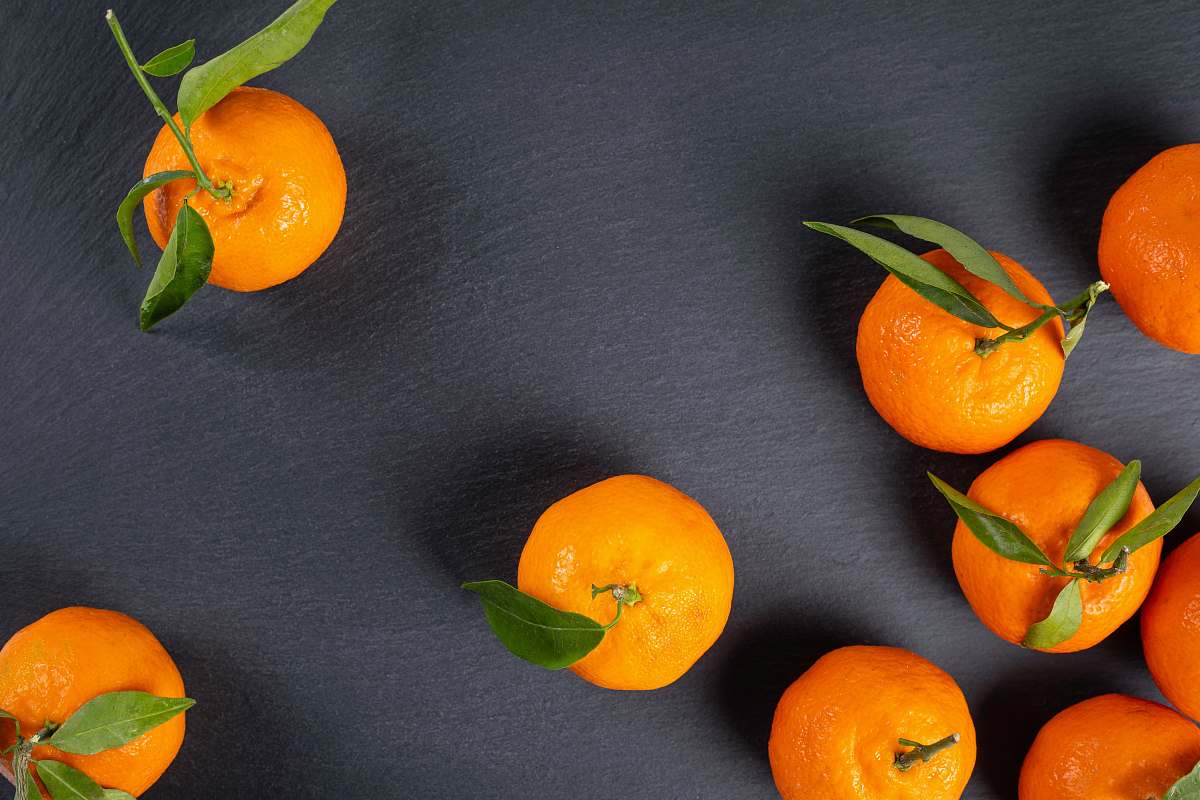 food orange fruits on grey surface citrus fruit