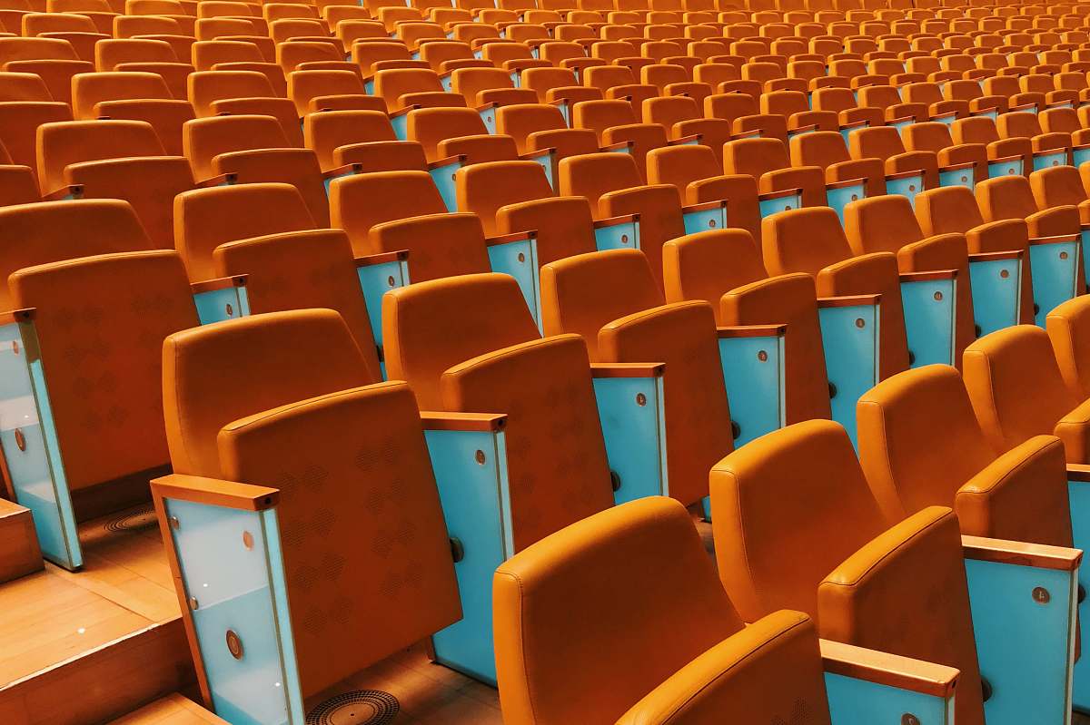 chair orange stadium seats furniture