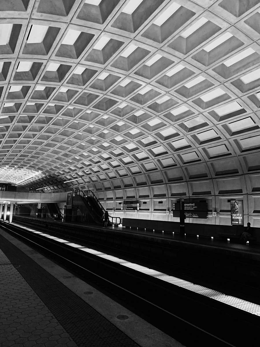 transportation empty subway train station greyscale photography vehicle