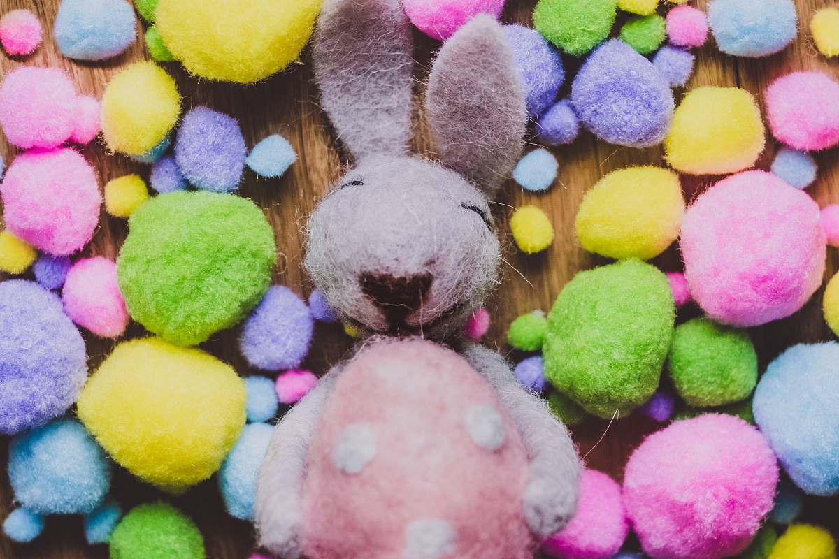 ball gray rabbit plus toy sphere