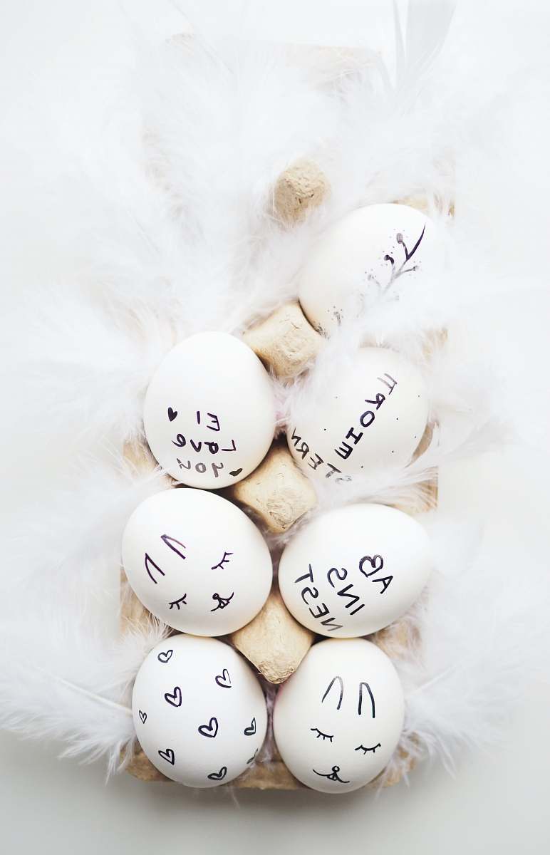 eggs seven assorted-print organic eggs easter eggs