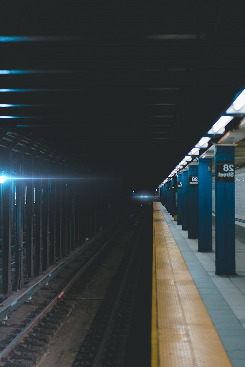 empty train station