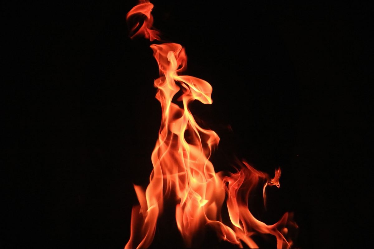 time lapse photography of fire