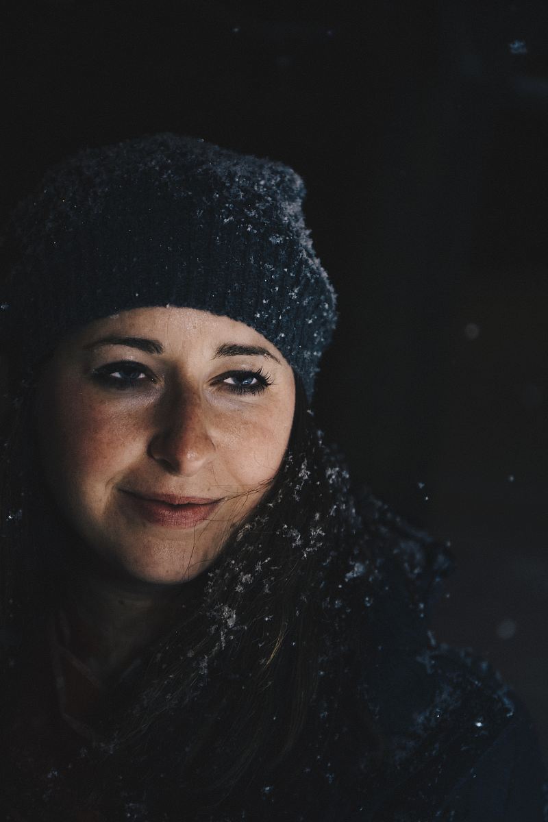 woman looking slightly to the left of the camera