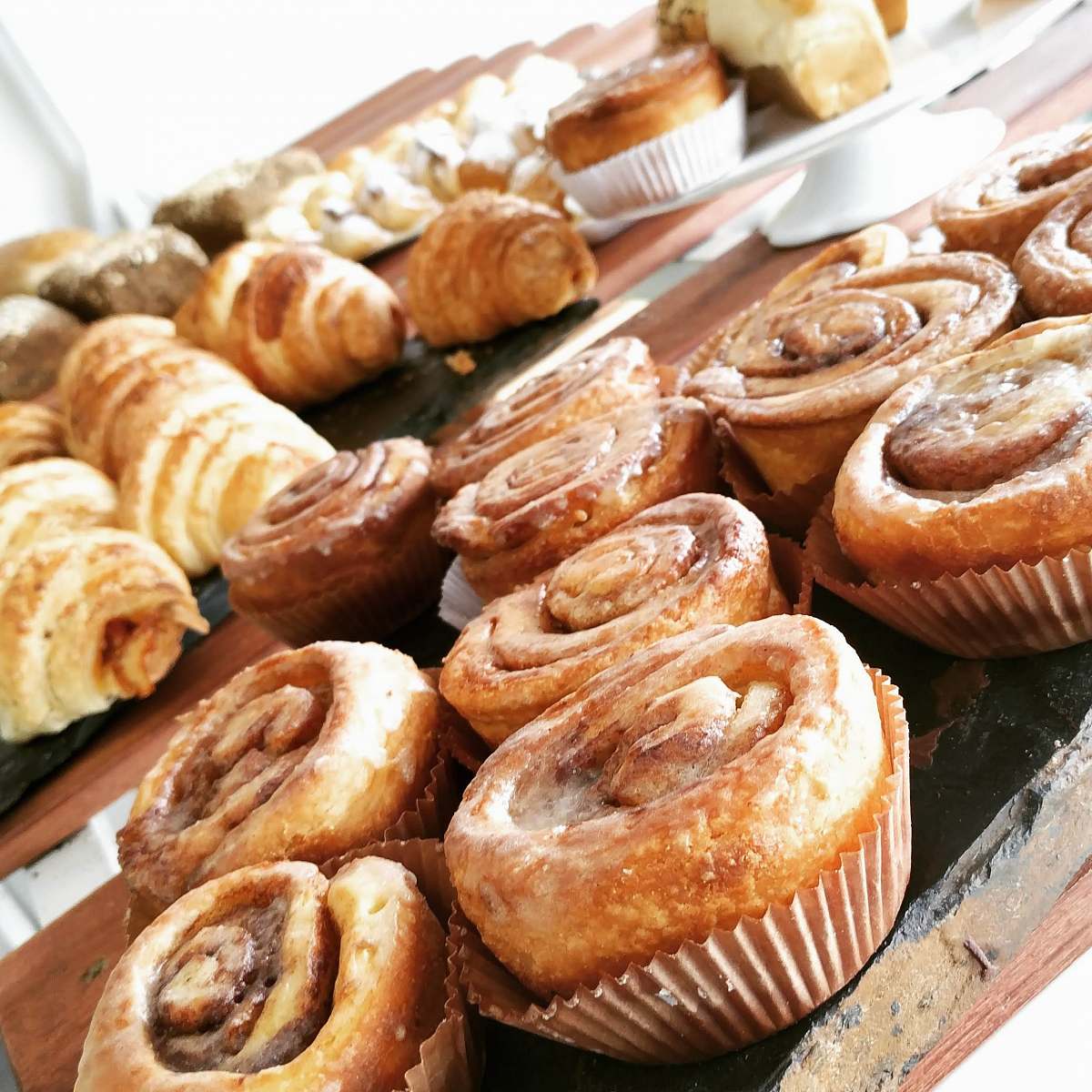 shop croissants and Danish bread food