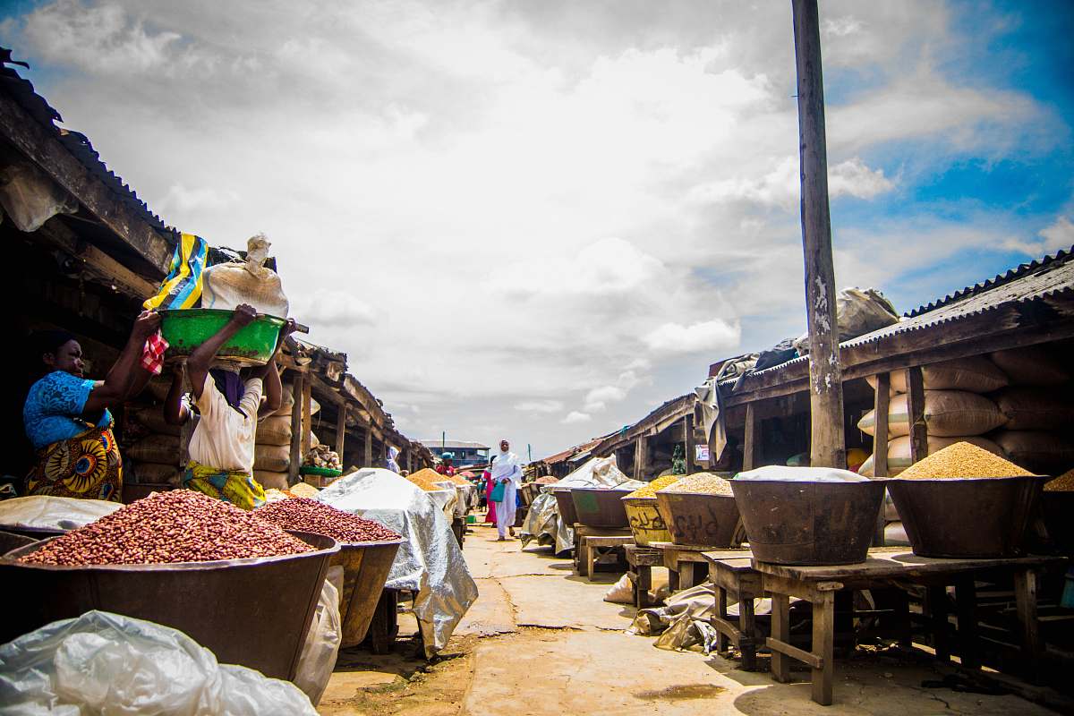 person bucket of spices bazaar